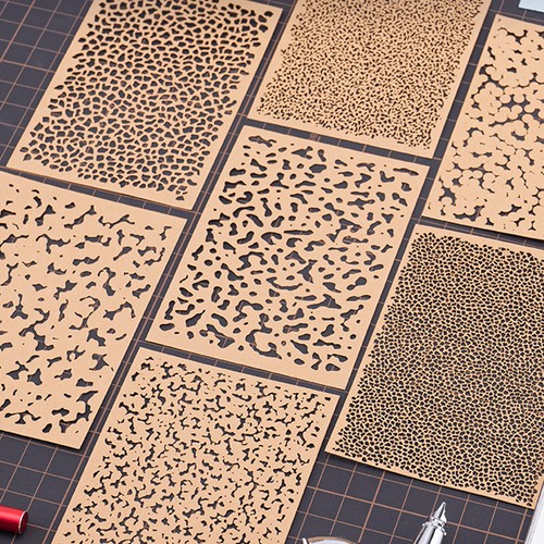 Set template stencil spray