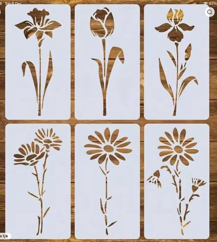 Stencil artigianali fiori - stencil,