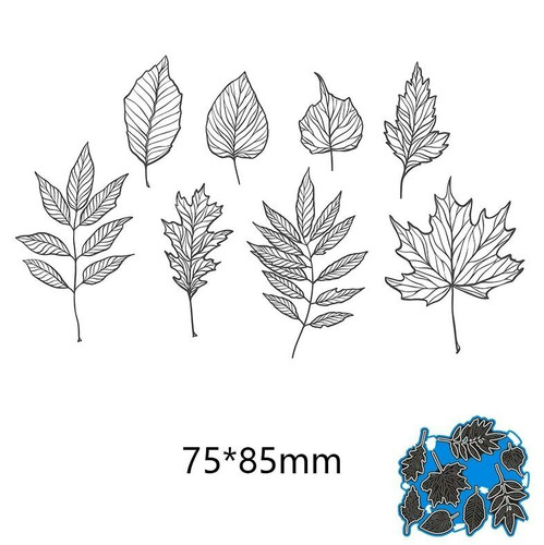 Pezzi piccole foglie stencil - 8,