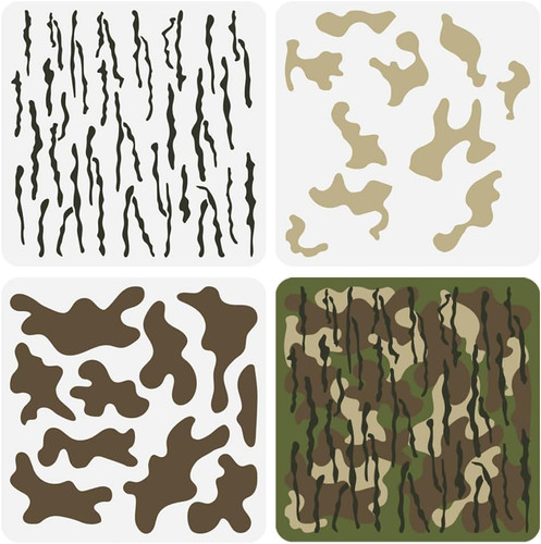 Kit stencil mimetici strati - stencil,
