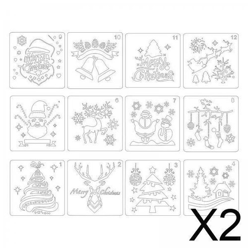 12x stencil natalizi - 12x,