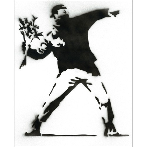 Banksy flower - -, ""flower